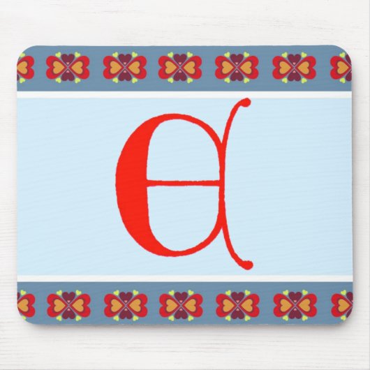 Mauspad mit Buchstabe E (Vorne)