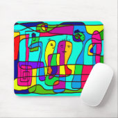 Mauspad mit bunter Zeichnung (Mit Mouse)