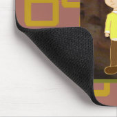 Mauspad mit Cartoon-Figur (Ecke)