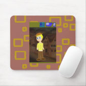 Mauspad mit Cartoon-Figur (Mit Mouse)