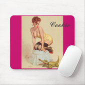 Mauspad mit Cookie-Pin-up (Mit Mouse)
