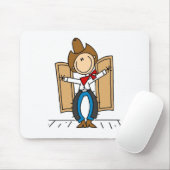 Mauspad mit Cowboy-Motiv (Mit Mouse)