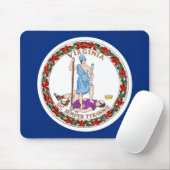 Mauspad mit der Flagge des Staat Virginia - USA (Mit Mouse)