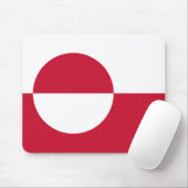 Mauspad mit der Flagge Grönlands (Mit Mouse)