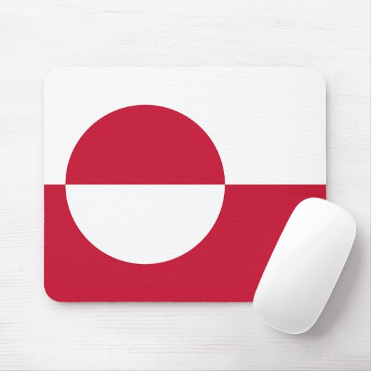 Mauspad mit der Flagge Grönlands (Mit Mouse)