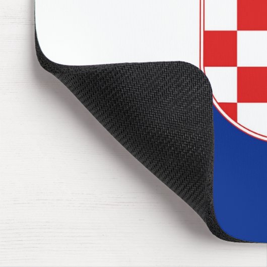 Mauspad mit der Flagge Kroatiens (Ecke)