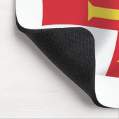 Mauspad mit der Flagge von Guernsey (Ecke)