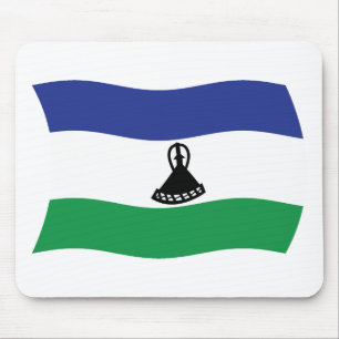 Mauspad mit der Flagge von Lesotho