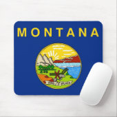 Mauspad mit der Flagge von Montana Staat - USA (Mit Mouse)