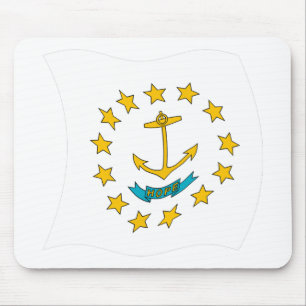 Mauspad mit der Flagge von Rhode Island