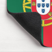 Mauspad mit der portugiesischen Flagge (Ecke)