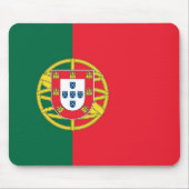 Mauspad mit der portugiesischen Flagge (Vorne)