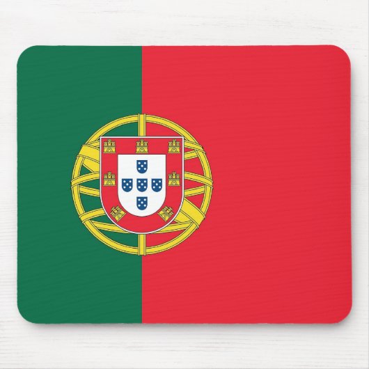 Mauspad mit der portugiesischen Flagge (Vorne)