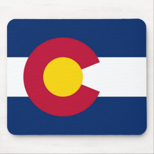 Mauspad mit Flag Colorado Staat - USA