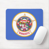 Mauspad mit Flag Minnesota Staat - USA (Mit Mouse)