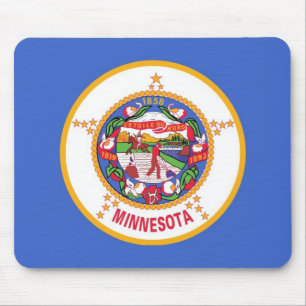 Mauspad mit Flag Minnesota Staat - USA
