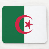 Mauspad mit Flagge Algeriens (Vorne)