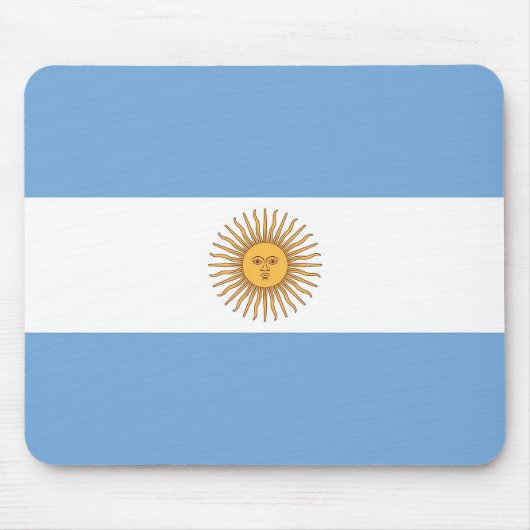 Mauspad mit Flagge Argentiniens (Vorne)