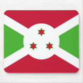 Mauspad mit Flagge Burundis (Vorne)
