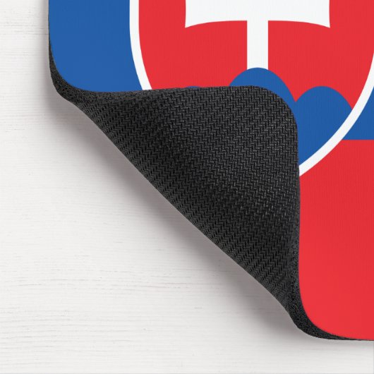 Mauspad mit Flagge der Slowakei (Ecke)