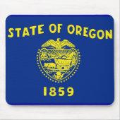 Mauspad mit Flagge des Staat Oregon - USA (Vorne)