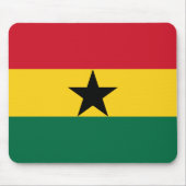 Mauspad mit Flagge Ghanas (Vorne)