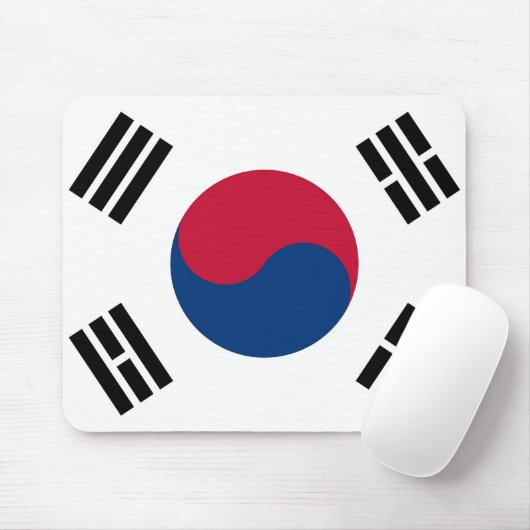 Mauspad mit Flagge Südkoreas (Mit Mouse)