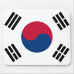 Mauspad mit Flagge Südkoreas<br><div class="desc">Mauspad mit Flagge von Südkorea.</div>