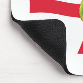 Mauspad mit Flagge von Alderney (Ecke)