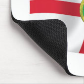 Mauspad mit Flagge von Alderney (Ecke)