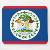 Mauspad mit Flagge von Belize (Vorne)