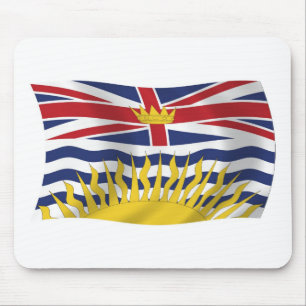 Mauspad mit Flagge von British Columbia