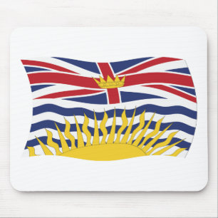 Mauspad mit Flagge von British Columbia