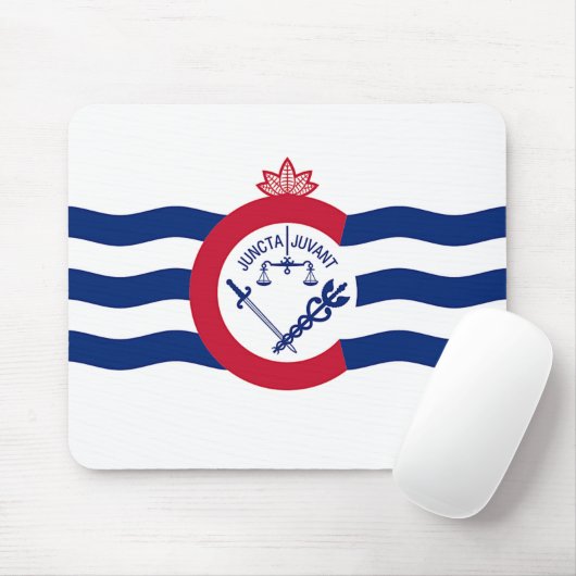 Mauspad mit Flagge von Cincinnati, Ohio (Mit Mouse)
