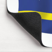 Mauspad mit Flagge von Curaçao (Ecke)