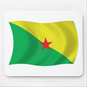 Mauspad mit Flagge von Französisch-Guayana