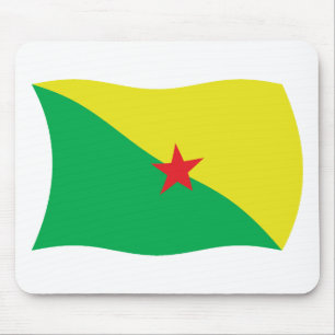 Mauspad mit Flagge von Französisch-Guayana