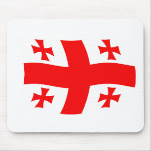 Mauspad mit Flagge von Georgia