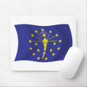 Mauspad mit Flagge von Indiana (Mit Mouse)