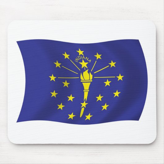 Mauspad mit Flagge von Indiana (Vorne)