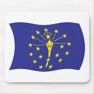 Mauspad mit Flagge von Indiana