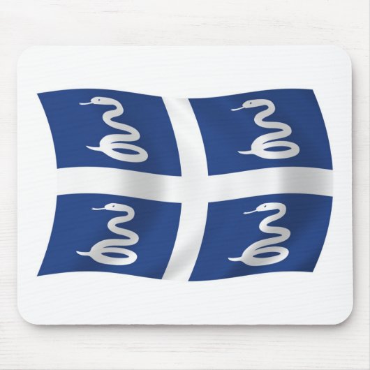 Mauspad mit Flagge von Martinique (Vorne)