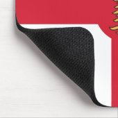 Mauspad mit Flagge von Montreal, Kanada (Ecke)