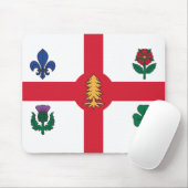 Mauspad mit Flagge von Montreal, Kanada (Mit Mouse)