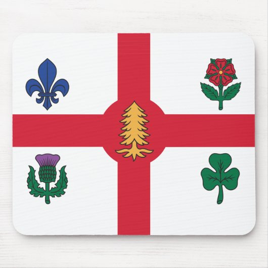 Mauspad mit Flagge von Montreal, Kanada (Vorne)