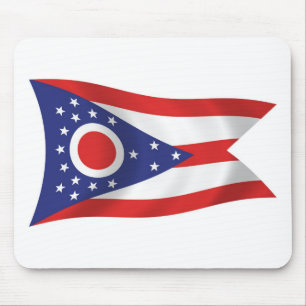 Mauspad mit Flagge von Ohio