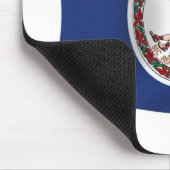 Mauspad mit Flagge von Virginia (Ecke)