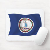 Mauspad mit Flagge von Virginia (Mit Mouse)