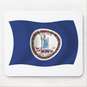 Mauspad mit Flagge von Virginia
