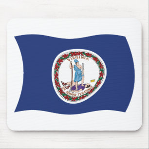 Mauspad mit Flagge von Virginia